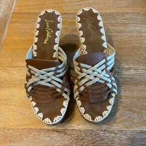 Sam Edelman Brown Woven Women's Sandals SZ 10